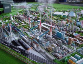 濟(jì)南鋼鐵廠廠區(qū)